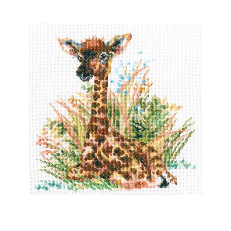 Kreuzstich-Set "Kleine Giraffe" M682