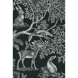 Kit point de croix "Dentelles de forêt" RTOM613