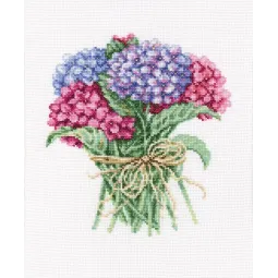 Kryželiu siuvinėjimo rinkinys "Hydrangea Bouquet" RTOM564