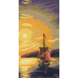 Kit point de croix "Bateau à voile" RTOM403