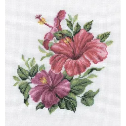 Kryželiu siuvinėjimo rinkinys „Hibiscus“ RTOM375