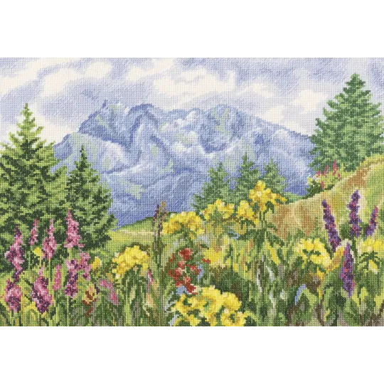 Cross-stitch kit "Mountain meadow" M302