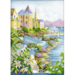 Cross-stitch kit "Town by the Sea" M248