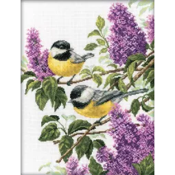 Kit de point de croix "Charmant lilas" RTOM227