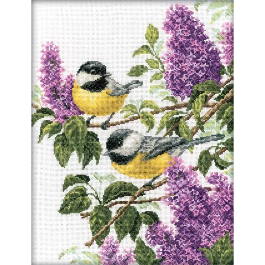 Kit de point de croix "Charmant lilas" RTOM227