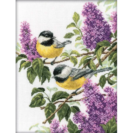 Kit de point de croix "Charmant lilas" RTOM227