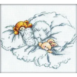 Kryželiu siuvinėjimo rinkinys "Baby sleeps" RTOM159