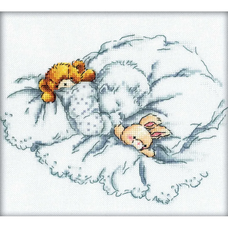 Kreuzstich-Set "Baby sleeps" RTOM159