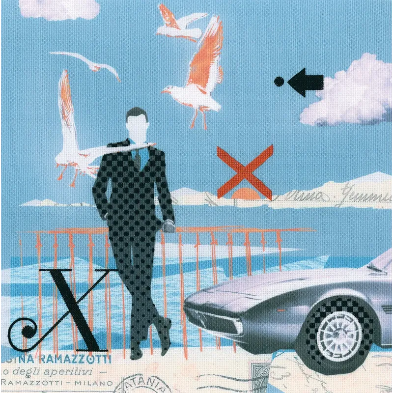 Cross-stitch kit with printed background "My dream man" DT-M017