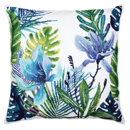 Kit point de croix "Feuilles tropicales" RTOCU057