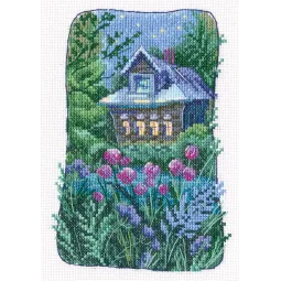 Kit point de croix „Le vieux jardin de grand-mère” RTOC351