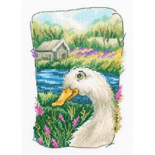 Cross-stitch kit „Grandmother's old garden” C341