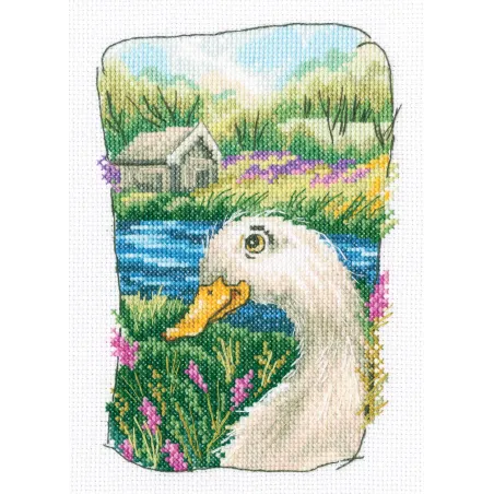 Cross-stitch kit „Grandmother's old garden” C341