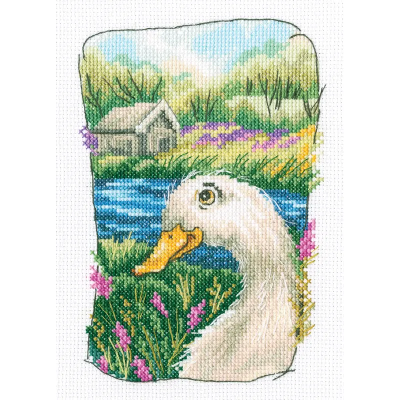 Cross-stitch kit „Grandmother's old garden” C341