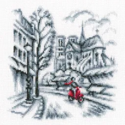 Kreuzstich-Set "Auf den Straßen von Paris" C334