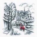 Kreuzstich-Set "Auf den Straßen von Paris" C334