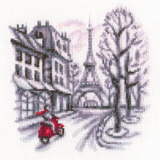 Cross-stitch kit "On the streets of Paris" C329