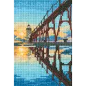 Cross-stitch kit "Bridge to Manistee north pierhead lighthouse" C304