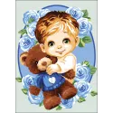 Printed Canvas 22x30 Teddy bear for a boy CDA6337
