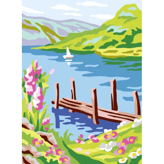 Printed Canvas 22x30 Lake CDA6311