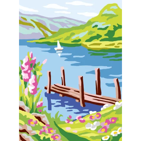 Printed Canvas 22x30 Lake CDA6311