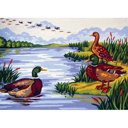 Printed Canvas 22x30 Mallard Lake CDA6237