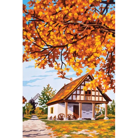Gedruckte Leinwand 22x30 Autumm Barnyard CDA6169