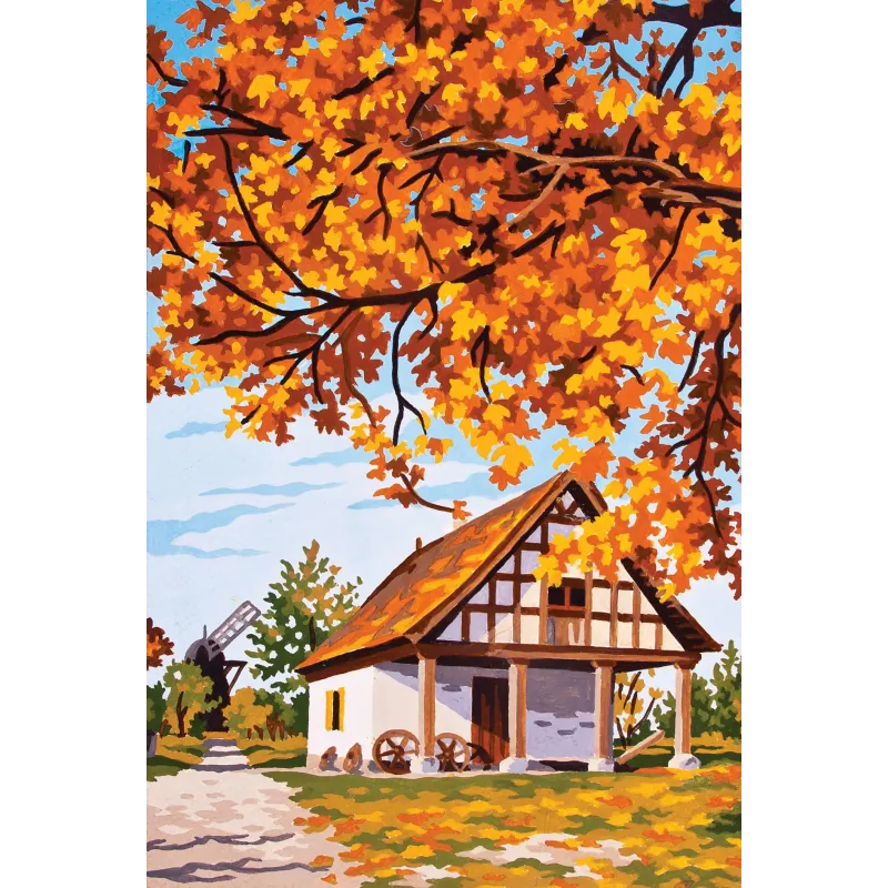 Gedruckte Leinwand 22x30 Autumm Barnyard CDA6169