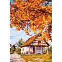 Холст с печатью 22x30 Autumm Barnyard CDA6169