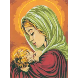 Gedruckte Leinwand 22x30 Madonna und Kind CDA6068
