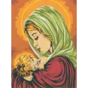 Gedruckte Leinwand 22x30 Madonna und Kind CDA6068