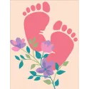 Printed Canvas 14x18 For baby girl CDA3370