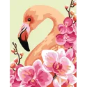 Bedruckte Leinwand 14x18 Rosa Flamingo CDA3360