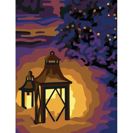 Printed Canvas 14x18 Lanterns CDA3349