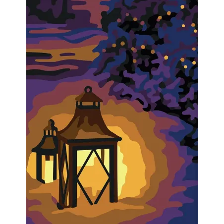 Printed Canvas 14x18 Lanterns CDA3349