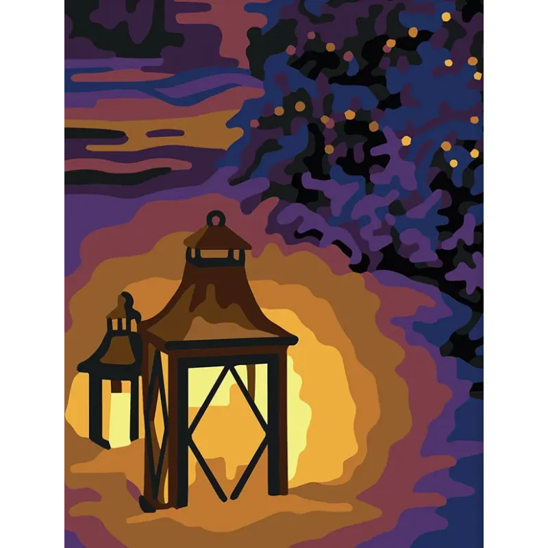 Printed Canvas 14x18 Lanterns CDA3349
