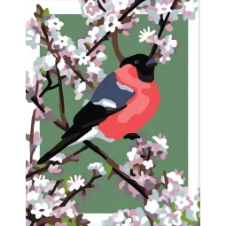 Toile imprimée 14x18 Chardonneret CDA3344