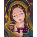 Printed Canvas 14x18 Madonna and Child CDA3218