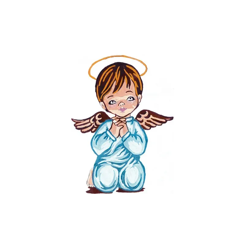 Printed Canvas 14x18 Boy Angel Praying CDA3203