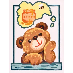 Printed Canvas 14x18 Honey Bear CDA3175