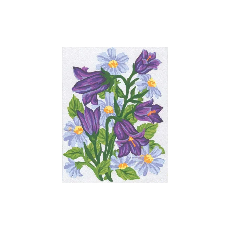 Bedruckte Leinwand 14x18 Glockenblumen CDA3041