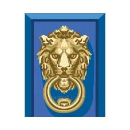 Printed Canvas 14x18 Lion lock CDA3007
