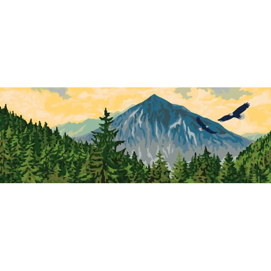 Toile imprimée 35x80 Aigles CDA9010W