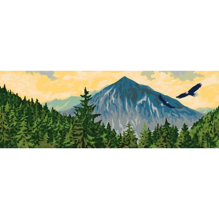 Toile imprimée 35x80 Aigles CDA9010W