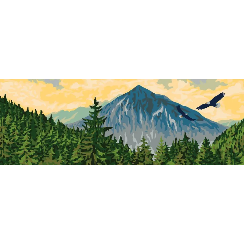 Toile imprimée 35x80 Aigles CDA9010W