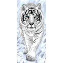 Toile imprimée 23x50 Tigre CDA8062