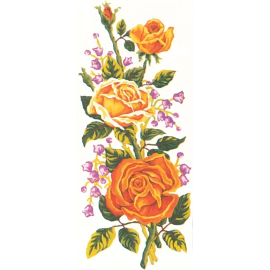 Printed Canvas 21x49 Yellow Roses CDA8012