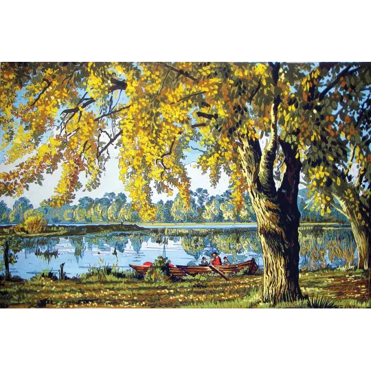 Printed Canvas 40x60 Autumn by the Lake CDA12978