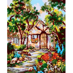 Printed Canvas 50x40 Rustic Cottage CDA11851