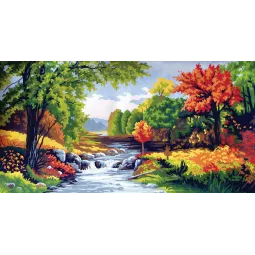 Gedruckte Leinwand 30x52 Herbstzeit CDA11563